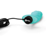 Bump Texture Small Vibrating Rechargeable Silicone Anal Plug - Mint