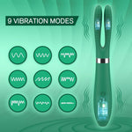 Rabbit Clitoral & G-Spot Vibrator – 9 Modes Wand Massager for Women & Couples