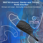 Vibrating Penis Sleeve & Cock Ring for Couples – Erection Enhancer & Stimulation
