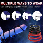 9-Piece Adjustable Silicone Penis Ring Set for Men – Erection Enhancer & Pleasure