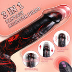 10” Realistic Thrusting Dildo with Vibrations for G-Spot & Anal Stimulation