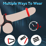 10-Piece Soft Silicone Cock Ring Set for Men – Stretchy Erection Enhancer