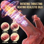 Thrusting & Licking Dildo Vibrator – 9 Vibration, 3 Swing, Heating, App Control