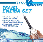 Travel Enema Kit with 4 Adapters, Fits Most Hoses & Bottles, 7-Piece Set (Black)
