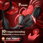 Prostate Massager with Vibrating Cock Ring – 10 Kneading & 10 Vibration Modes