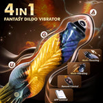 10.2" Thrusting Dildo with App Control, Multi-Mode Suction Cup Sex Toy for All