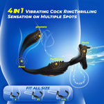 Remote-Controlled Vibrating Cock Ring with Bullet & Prostate Massager – 7 Modes