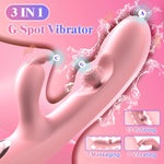 3-in-1 G-Spot Vibrator – Rotating, Rubbing & Vibrating Waterproof Rabbit Stimulator