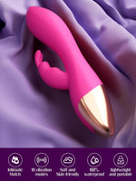 Dual Motor Rabbit Vibrator – G-Spot & Clitoral Stimulator with 10 Vibration Modes