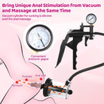 Anal Pump & Expander with Threaded Butt Plugs, Prostate Massage, Vagina Stimulator