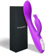 Heated G-Spot Rabbit Vibrator with 9 Modes & Bunny Ears for Clitoral Stimulation