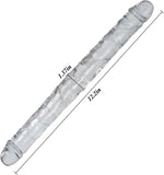 12'' Transparent Double-Ended Dildo – Flexible, Realistic & Versatile for All