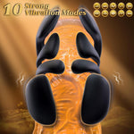 Men's Vibrating Stamina Trainer with 10 Modes – Handheld Male Stroker Toy
