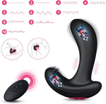 Remote Control Inflatable Anal Vibrator with 10 Modes for Men & Women Prostate Play