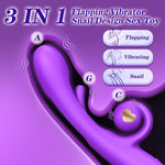 Rechargeable G-Spot Rabbit Vibrator with 10 Vibration & 7 Flapping Modes