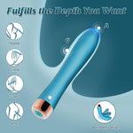 Powerful G-Spot & Anal Vibrator – 10 Modes, Soft Silicone, USB Rechargeable (Blue)