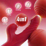 Thrusting G-Spot & Clitoral Vibrator – 10 Vibration, 7 Thrust Modes, Licking Rabbit