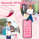 Wearable Remote Control Vibrator – App-Controlled Couples Toy with 10 Modes (Red)