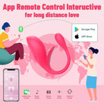 App-Controlled Wearable Vibrator with Clitoral & G-Spot Stimulation for Couples