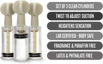 Temptasia Clit & Nipple Suckers Set, Adjustable Vacuum for Heightened Sensitivity