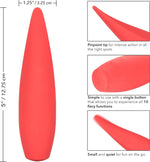 Hot Ember 10-Function Waterproof Rechargeable Silicone Vibrator with Flickering Tip