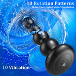 360° Rotating Vibrating Butt Plug with App Control & 10 Modes for Men & Women