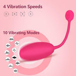 Clitoral & G-Spot Vibrator with Remote Control, 10 Modes, LCD Display for Couples