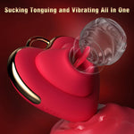 Mini Heart-Shaped Nipple Sucking Vibrator, Discreet Personal Massager for Women