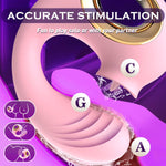 Rose G-Spot Vibrator with 12 Vibration & Licking Modes, Dual Stimulation Toy