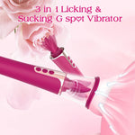 Clitoral Sucking & Licking G-Spot Vibrator – Tongue Oral Stimulator with Suction Cup