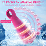 Portable Bullet Vibrator - 10 Modes, Quiet Silicone Personal Massager for Women