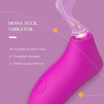 Rose Clitoral Suction Vibrator - 10 Modes, Quiet & Powerful Stimulator for Women