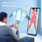 APP-Controlled G-Spot Vibrator Egg, Wearable Panty Vibrator with 9 Modes, Blue