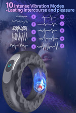 Rechargeable Vibrating Cock Ring – 10 Modes for Enhanced Pleasure & Performance