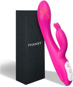 G-Spot Rabbit Vibrator with Heating, 9 Vibration Modes, Dual Motor for Couples