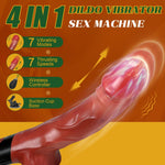 Remote Control Thrusting Dildo Vibrator, 9.8" Realistic Toy with 7 Modes