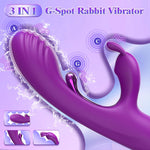 Rabbit Vibrator Dildo - Waterproof G-Spot & Clitoral Stimulator with 9 Modes