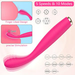 G-Spot Finger Vibrator for Women – 10 Modes & 5 Speeds Clitoral & Anal Massager