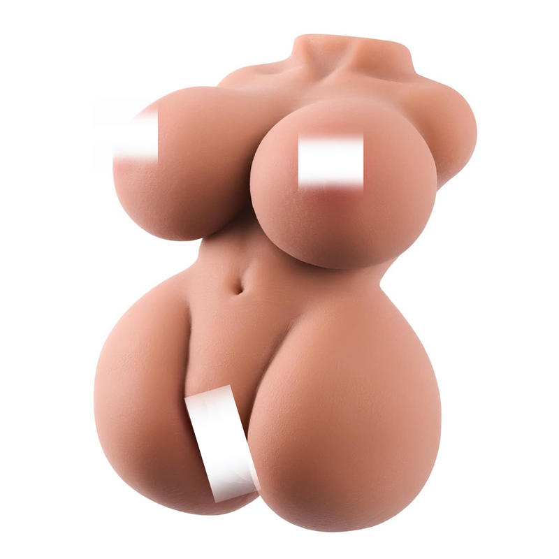 Adult Small Sex Doll Male Masturbator, Mini Love Doll Lifelike Pocket Pussy Sex Dolls For Men With 3D Realistic Pussy Masturbation, 1.3Lb Sex Toys For Men Tpe Material Brown