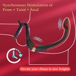 App-Controlled Vibrating Cock Ring & Bullet – Remote Prostate & Anal Sex Toy