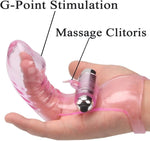 Finger Vibrator for Women, G-Spot & Clitoral Massager, Powerful Adult Sex Toy
