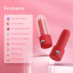Compact Wand Vibrator with APP Control – Discreet Bullet for G-Spot & Clitoral Play