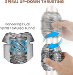 Manual Sucking Male Stroker, Open-Ended Masturbator Sleeve for Men, Pleasure Cup