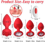 4-Piece Remote Control Vibrating Butt Plug Set – 10 Modes for Men, Women & Couples