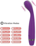 G-Spot Vibrator with 10 Modes, Finger Bullet for Clitoral, Anal & Nipple Stimulation