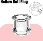 Transparent Hollow Anal Plug Douche & Dilator for Men and Women – Prostate Toy