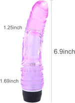 Multi-Speed Jelly Vibrator Dildo – Unisex Adult Toy for Ultimate Pleasure (Purple)