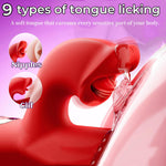 4-in-1 Thrusting G-Spot Vibrator with 9 Modes – Licking, Vibrating & Clitoral Toy   1/2