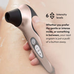 Clitoral Suction Vibrator – 6 Speeds, Rechargeable Stimulator, Waterproof (Rose Gold)