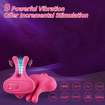 Vibrating Nipple Clamps for Women, 9 Vibration Modes, Rechargeable BDSM Toy